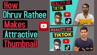 Easy way to make Thumbnail  Reality of TikTok Carryminati thumbnail by Dhruv Rathee [upl. by Lederer432]