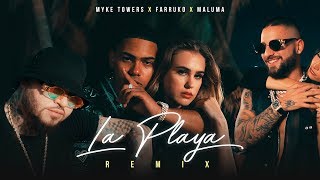 Myke Towers Maluma amp Farruko  La Playa Remix Video Oficial [upl. by Artemisa253]