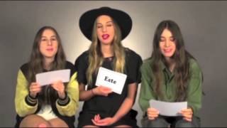 HAIM VH1 Sibling Superlatives [upl. by Htebizile]