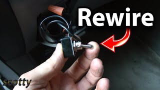 How to Rewire Power Through Ignition Switch in Your Car [upl. by Aelanna144]