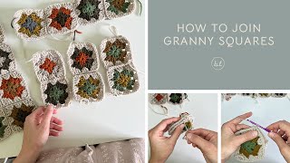 How to Join Granny Squares 3 Ways  Beginner Crochet Tutorial  Bethany Lynne Makes [upl. by Kenweigh495]