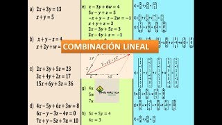 Combinación lineal vectorial Sistema de ecuaciones  Álgebra Lineal [upl. by Eramat]