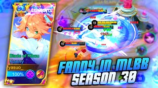 FANNY GAMEPLAY IN NEW SEASON 30  SOLO RANK GAMEPLAY  MLBB [upl. by Rosenwald]