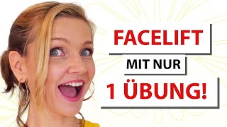 DIESE Übung strafft das GANZE Gesicht 🌟 Face Yoga at its best [upl. by Elleinad]