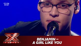 Benjamin synger ’A Girl Like You’  Edwyn Collins Live  X Factor 2019  TV 2 [upl. by Jayson]