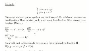 Système Hamiltonien dans R² [upl. by Micheil902]