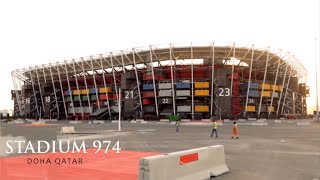 Stadium 974 Demountable Shipping Container Stadium in Qatar [upl. by Mccarty]