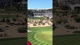 Scottie Scheffler Nearly Hits a HOLE IN ONE on Hole 16 at the Waste Management Open TPC Scottsdale [upl. by Yks]