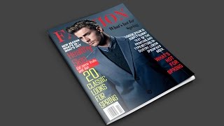 How to Create a Magazine Cover in Photoshop [upl. by Bobine]