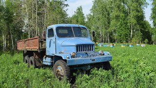 Старый грузовик Praga V3S на ходу Звук двигателя Tatra912The old Praga V3S truck is on the move [upl. by Willing]