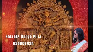 Kolkata Durga Puja  Babu bagan club  durg apuja pandal 2024  kolkata durga thakur  theme puja [upl. by Phalan]