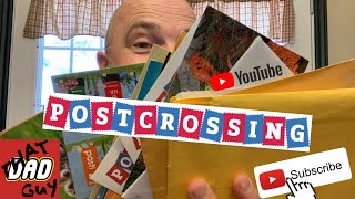 Unboxing Postcards from Around the World  That Dad Guy on Postcrossing and Direct Swaps [upl. by Adlesirc]