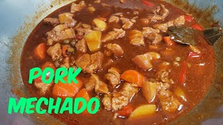 Pork Mechado Recipe  Panlasang Pinoy  Lutong Pinoy PUTAHING Pinoy [upl. by Kcirdlek602]