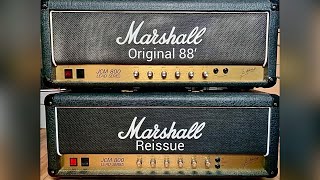 Marshall JCM 800 2203 original vs reissue comparison [upl. by Leanatan]