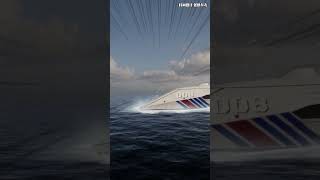 Trimaran turns into hydrofoil highspeed coast guard ship can also be played like this [upl. by Lrem970]