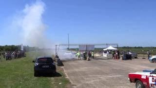 1er European Dragster  Clastres Dragway 2015  TEAM FBI  BY GONKY77 [upl. by Veedis]