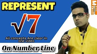 Root 7 on Number Line  Class 9th  CBSE  Maths Madhav [upl. by Ila]