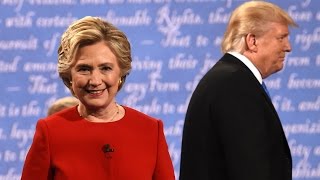 Presidential debate highlights Clinton and Trump trade blows [upl. by Graig]