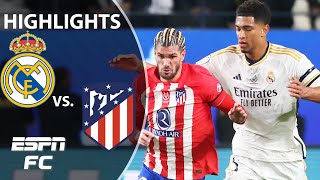 🚨 DERBY CLASSIC 🚨 Real Madrid vs Atletico Madrid  Spanish Supercopa Highlights  ESPN FC [upl. by Abbe320]