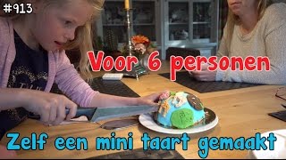 Zelf een TAART gemaakt tijdens EEN KINDERVERJAARDAG Een SUPER CUPCAKE met VULLING913 [upl. by Hyman]