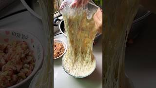 The leavened dough pie is fragrant and soft streetfood delicious satisfyingvideo [upl. by Ardnola]