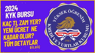 2024 KYK BURSU KAÇ TL ZAMLANACAK YENİ ÜCRET NE KADAR OLUR  yks burslar kykburs [upl. by Wainwright]