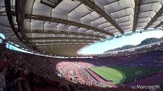 70000 TIFOSI CANTANO ROMA ROMA  ULTIMA PARTITA DI FRANCESCO TOTTI [upl. by Aeresed]