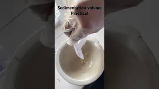 Sedimentation volume practical [upl. by Angadresma]