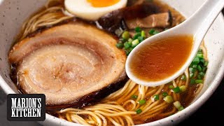 How To Make Shoyu Ramen At Home  Marions Kitchen [upl. by Nelli]