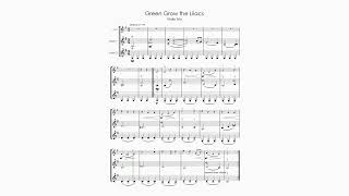 Green Grow the Lilacs violin duo score follow [upl. by Oicor]