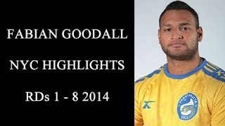 Fabian Goodall Parramatta NYC Highlights Rounds 1  8 2014 [upl. by Cykana]