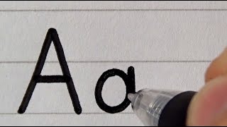 How to Write Neat and Clean Alphabet Handwriting  Print and Cursive  elementary school letters [upl. by Bartholomew920]