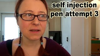 SELF INJECTION PEN Attempt 3 HOMESCHOOLING GCSE Vlog [upl. by Bevers]