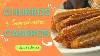 Receta de churros caseros fácil y rápida 🤤🥨  Como hacer churros caseros como un profesional [upl. by Anerrol]