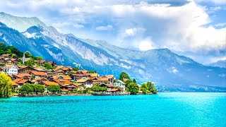 Oberried on Lake Brienz 🇨🇭 The Pearl of Switzerland Most beautiful Swiss village [upl. by Veneaux583]