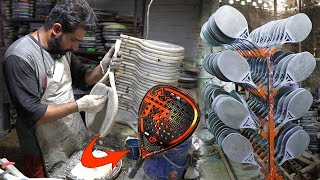 Brilliant Technique of Making Fiber Padel Rackets In Factory  How Tennis Ball Padel Racket Are Made [upl. by Sussman]