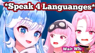 Calli and Mama Mori Found Out Kobo Can Speak 4 Languages 【Hololive】 [upl. by Buke]