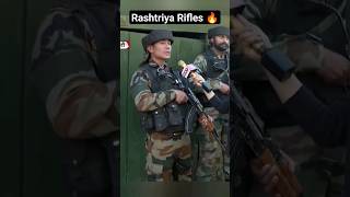 Rashtriya Rifles 🔥 indianarmy rr military viralvideo youtubeshorts [upl. by Crosse374]