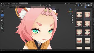 BLENDER Character Diona Rigify [upl. by Rosel]