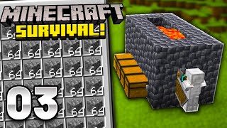 FARM de PEDREGULHO MUITO ÚTIL  Minecraft Survival [upl. by Ardeid]