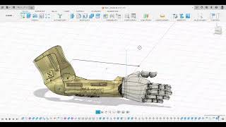 Mano Izquierda v3 1 v5 bio Autodesk Fusion Diego Abril [upl. by Daisey]