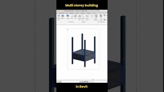 Multi Storey Building in Revit shorts revit [upl. by Lilak]