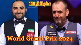 Hossein Vafaei vs Mark J Williams Highlight World Grand Prix 2024 Snooker [upl. by Rodney]