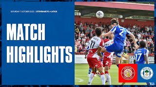 Match Highlights  Stevenage FC 1 Latics 0 [upl. by Ahsikcin]