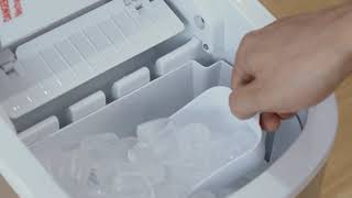 How to Use Ice Maker  Euhomy Portable Bullet Ice Maker Guides [upl. by Ehsrop]