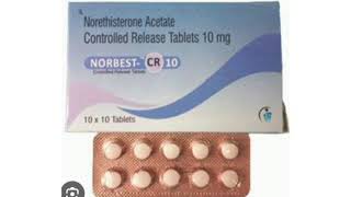 NORBEST CR 10 Tablets Norethisterone Acetate Controlled Release Tablets 10 mg [upl. by Howe]