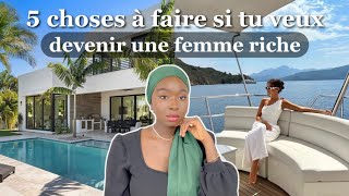 Comment devenir une femme riche  Développe ton intelligence financière et gagne plus dargent [upl. by Lirrad737]