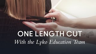 Lyko Foundation Techniques  One Length Cut [upl. by Notsa]