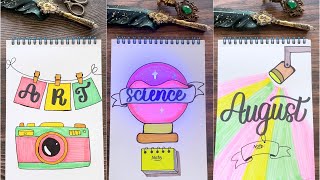 9 Playful Front Page Ideas to Make Your Projects Fun amp Unique  NhuanDaoCalligraphy [upl. by Harwell866]