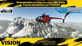 Présentation et mise en route MD 500e  Cowan simulation sur FS2020 [upl. by Roshan]